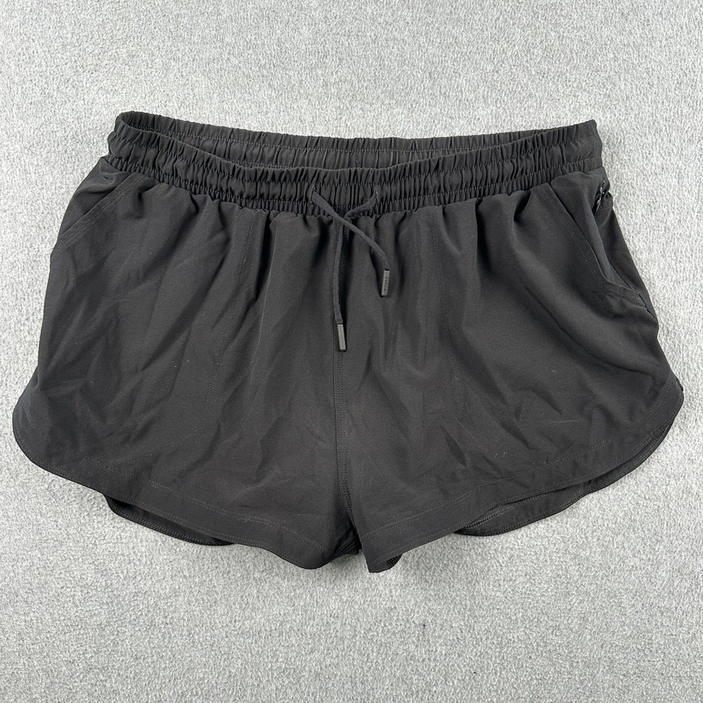 Prana Shorts Womens XL Black W31202045 Activewear Athletic Hiking Drawstring